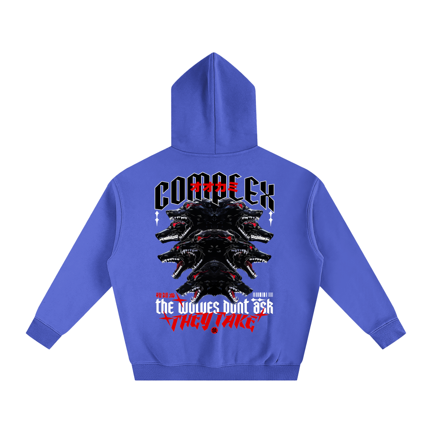 THE WOLVES Oversize Hoodie