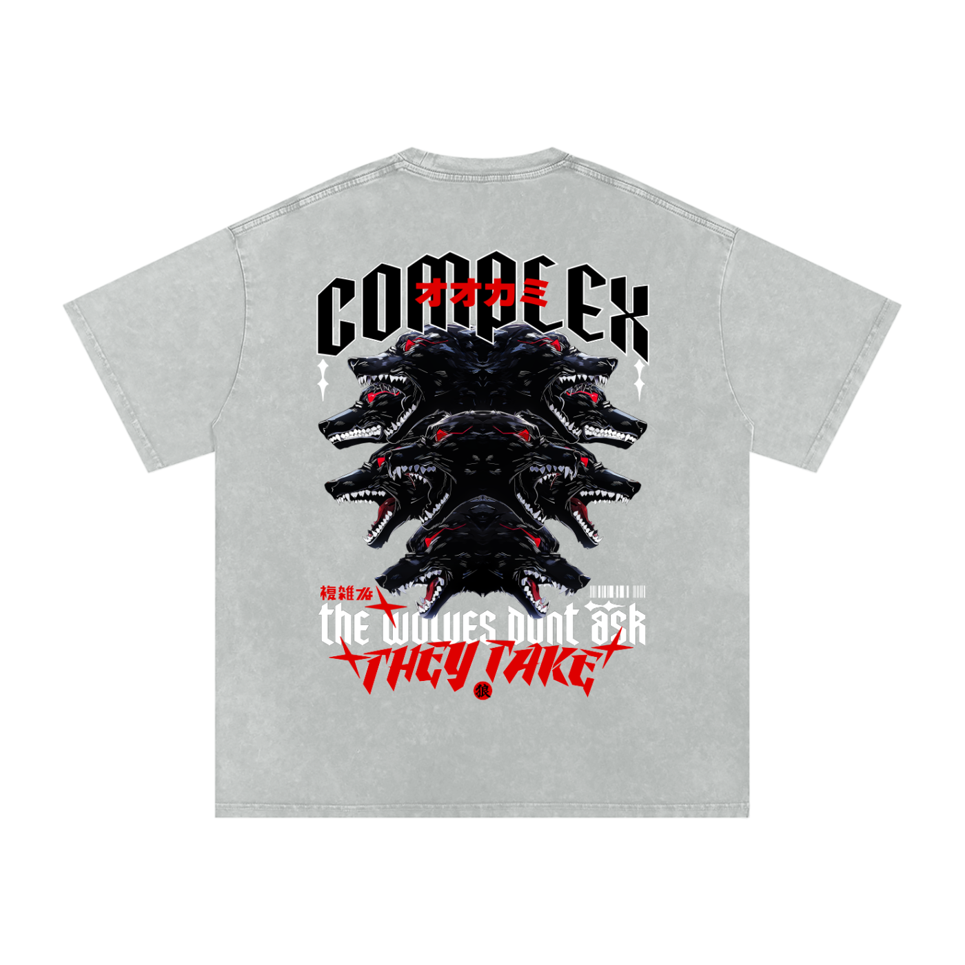 THE WOLVES Washed T-Shirt