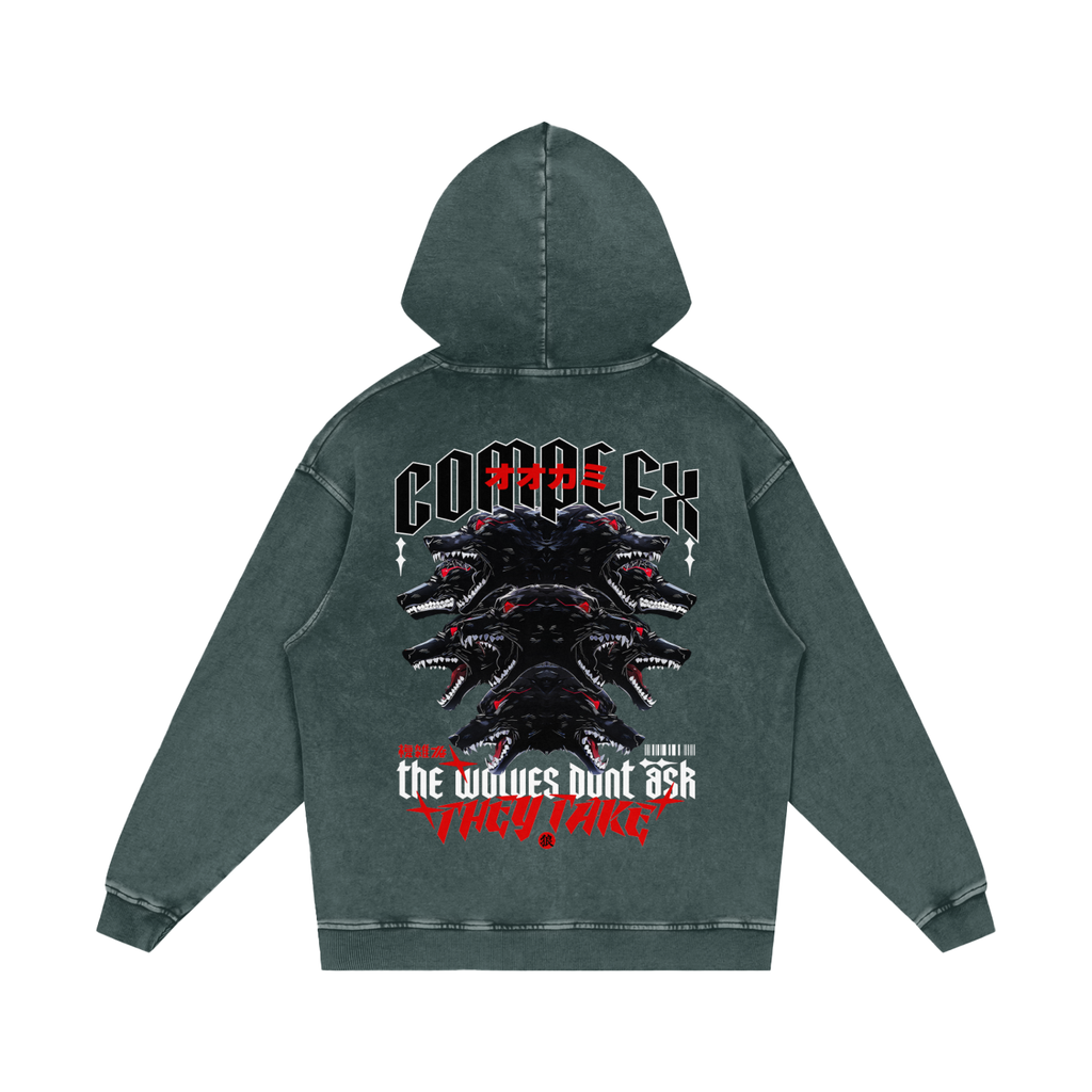 THE WOLVES Washed Hoodie