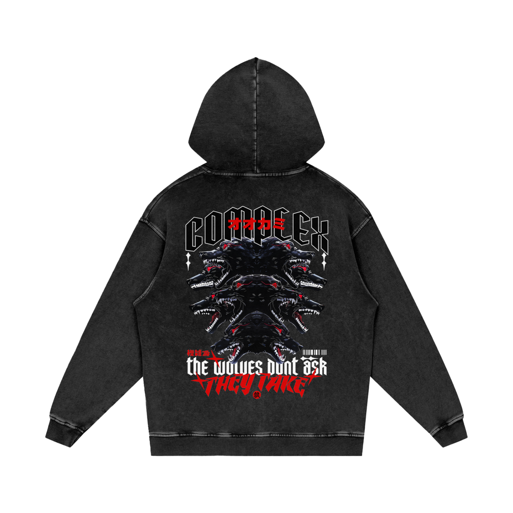 THE WOLVES Washed Hoodie