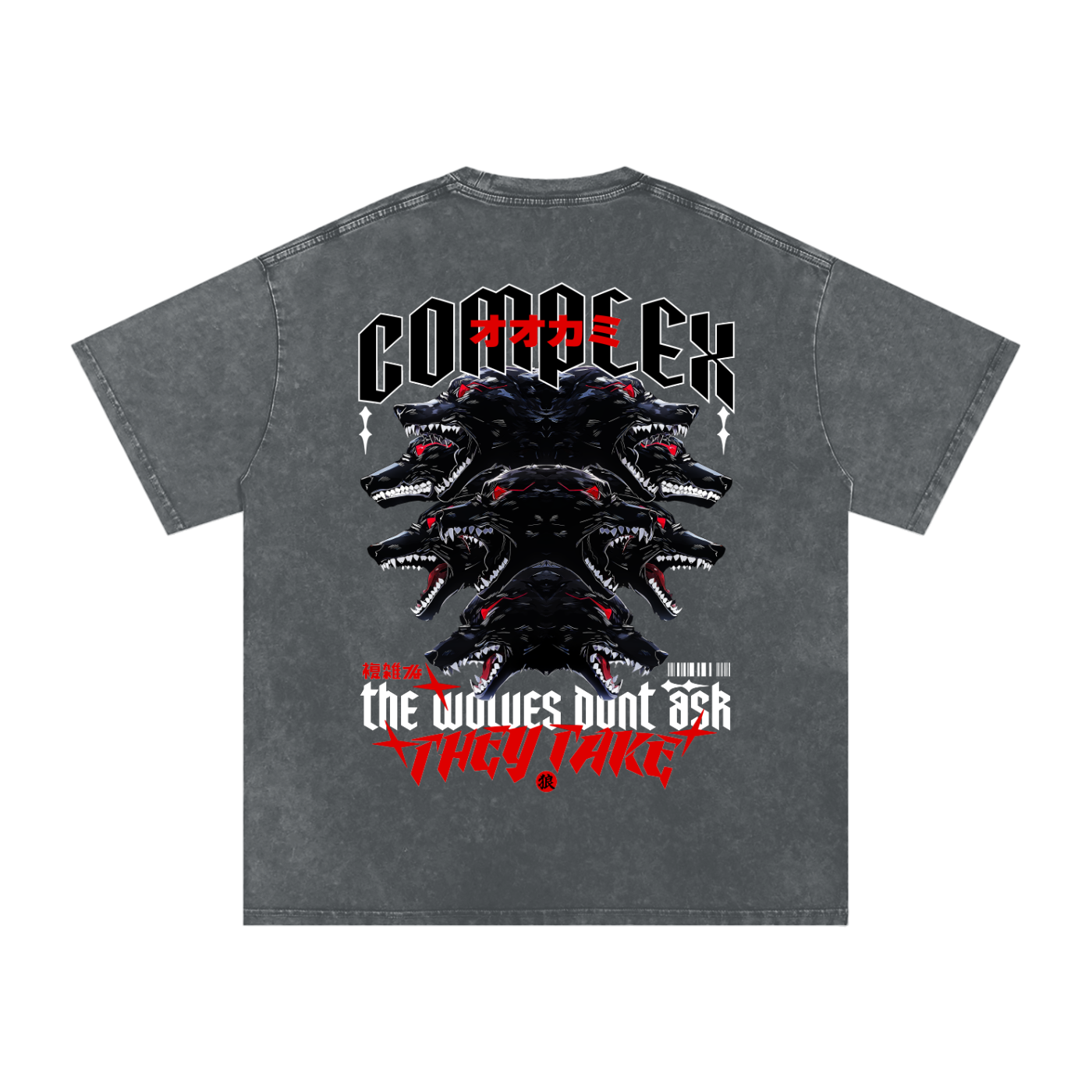 THE WOLVES Washed T-Shirt