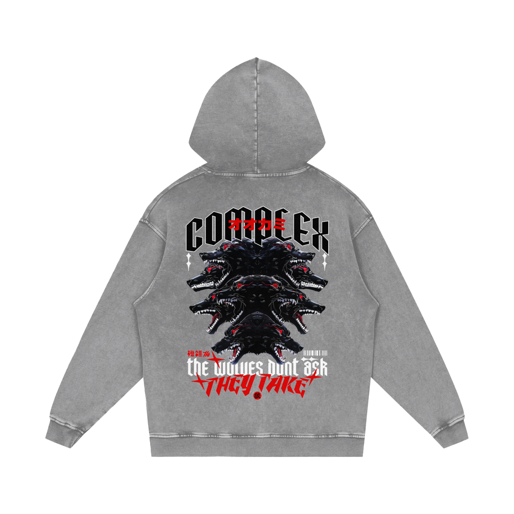 THE WOLVES Washed Hoodie