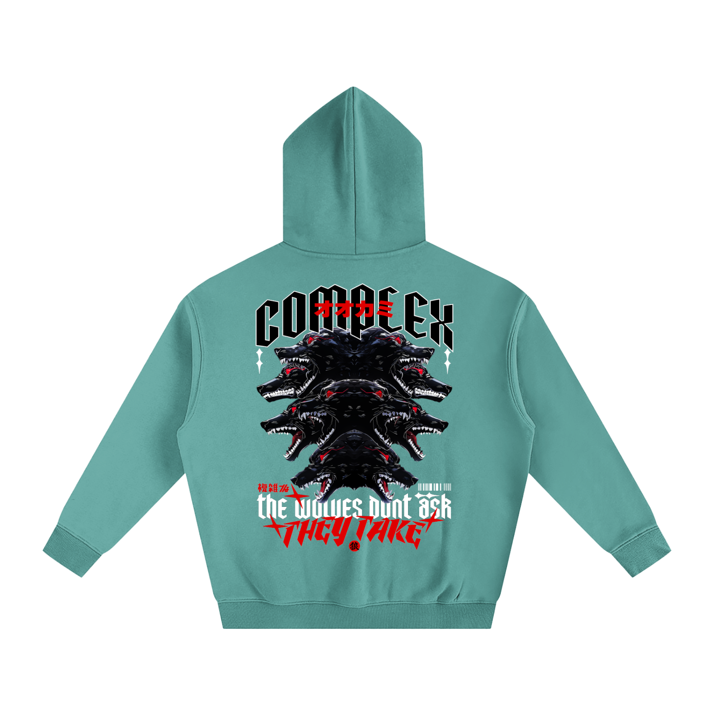 THE WOLVES Oversize Hoodie