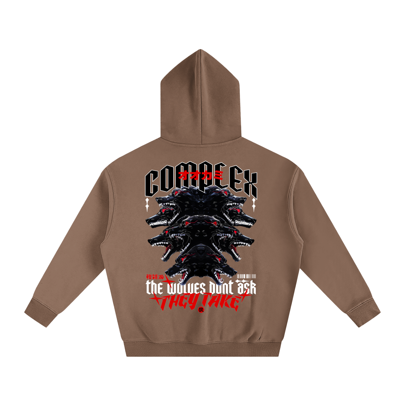 THE WOLVES Oversize Hoodie