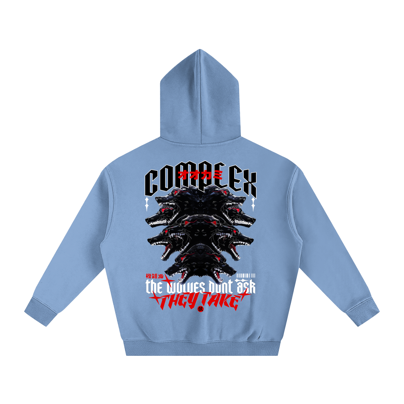 THE WOLVES Oversize Hoodie