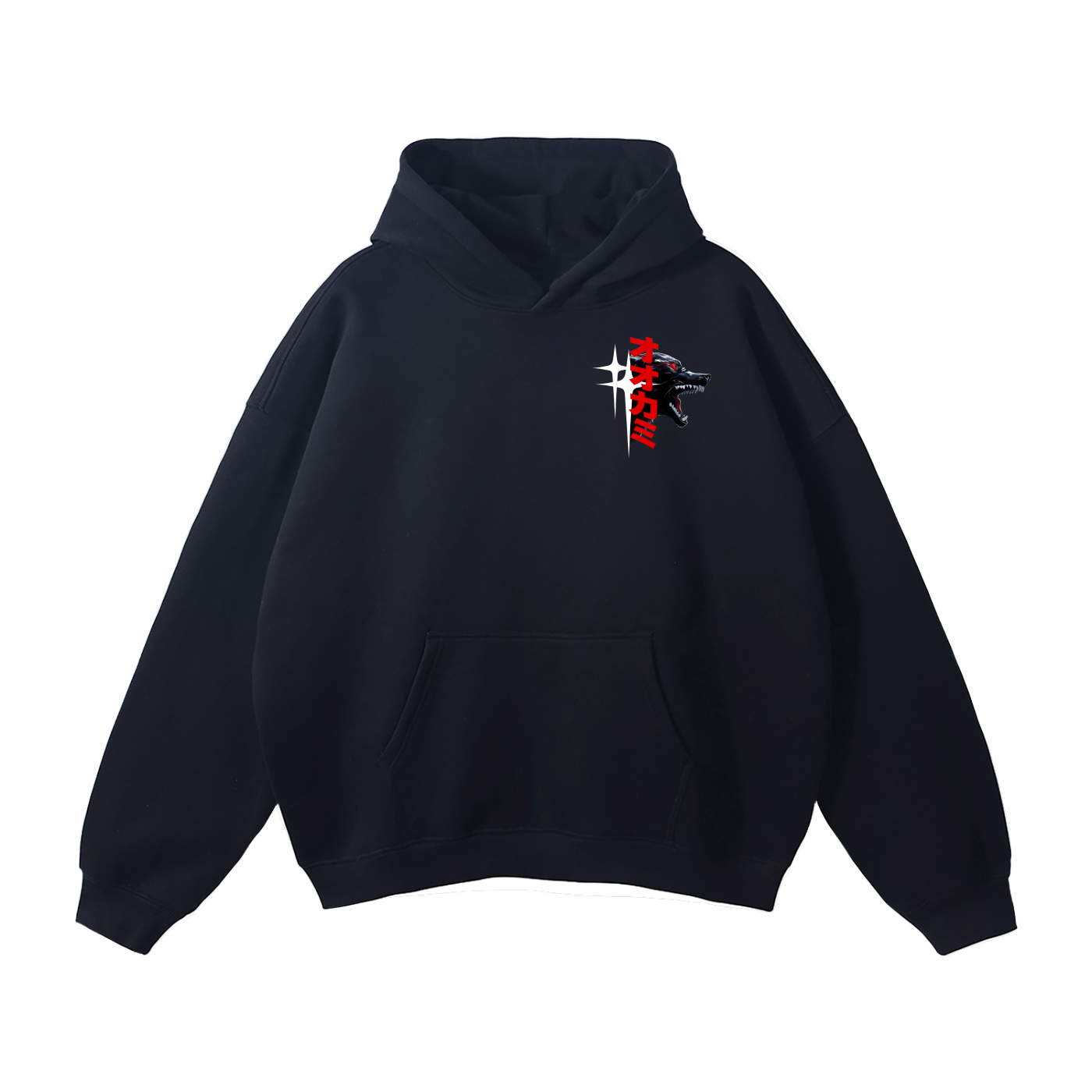 THE WOLVES Oversize Hoodie
