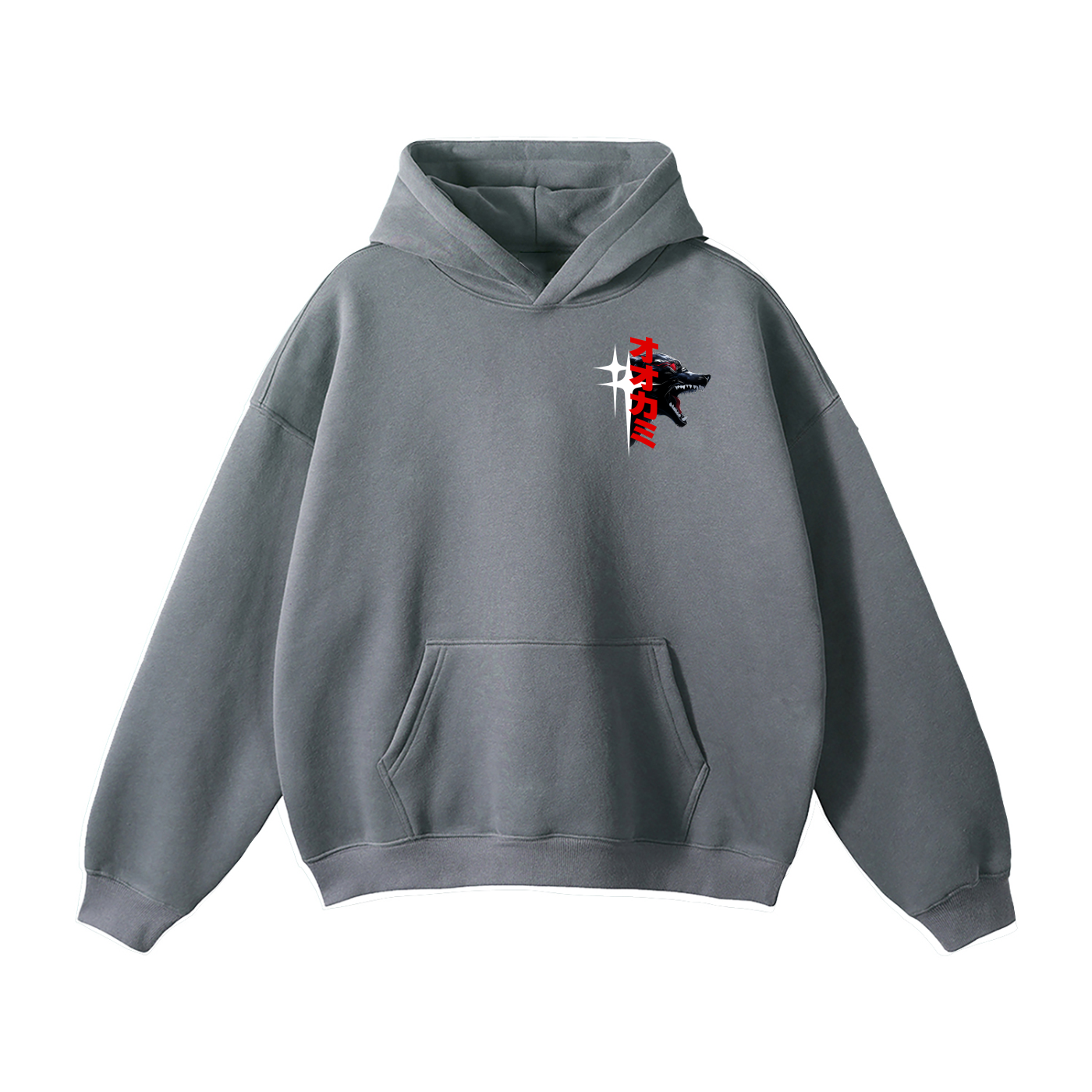 THE WOLVES Oversize Hoodie