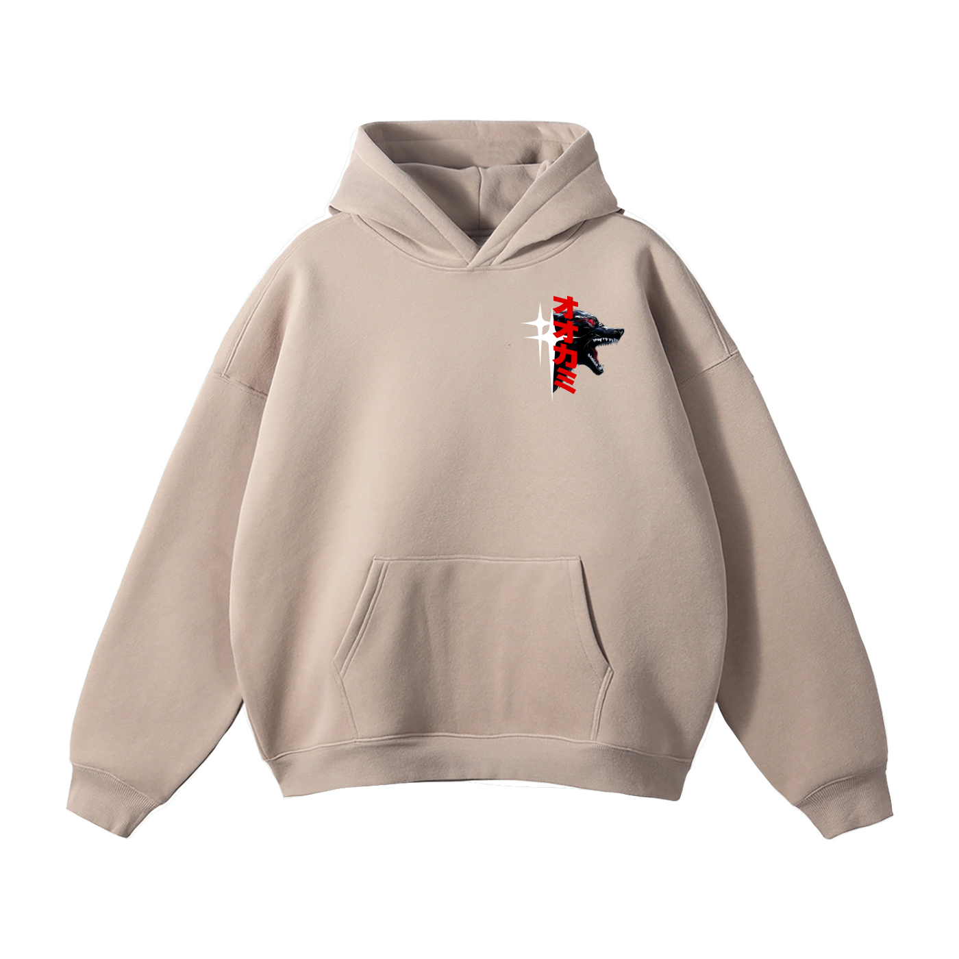 THE WOLVES Oversize Hoodie