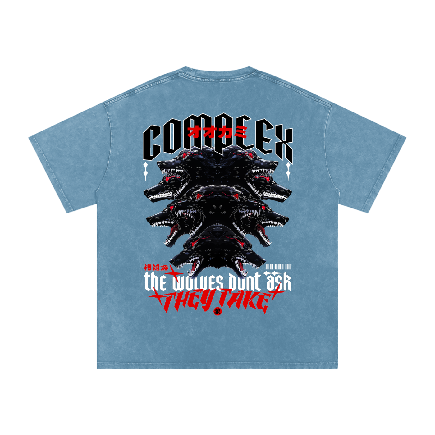 THE WOLVES Washed T-Shirt