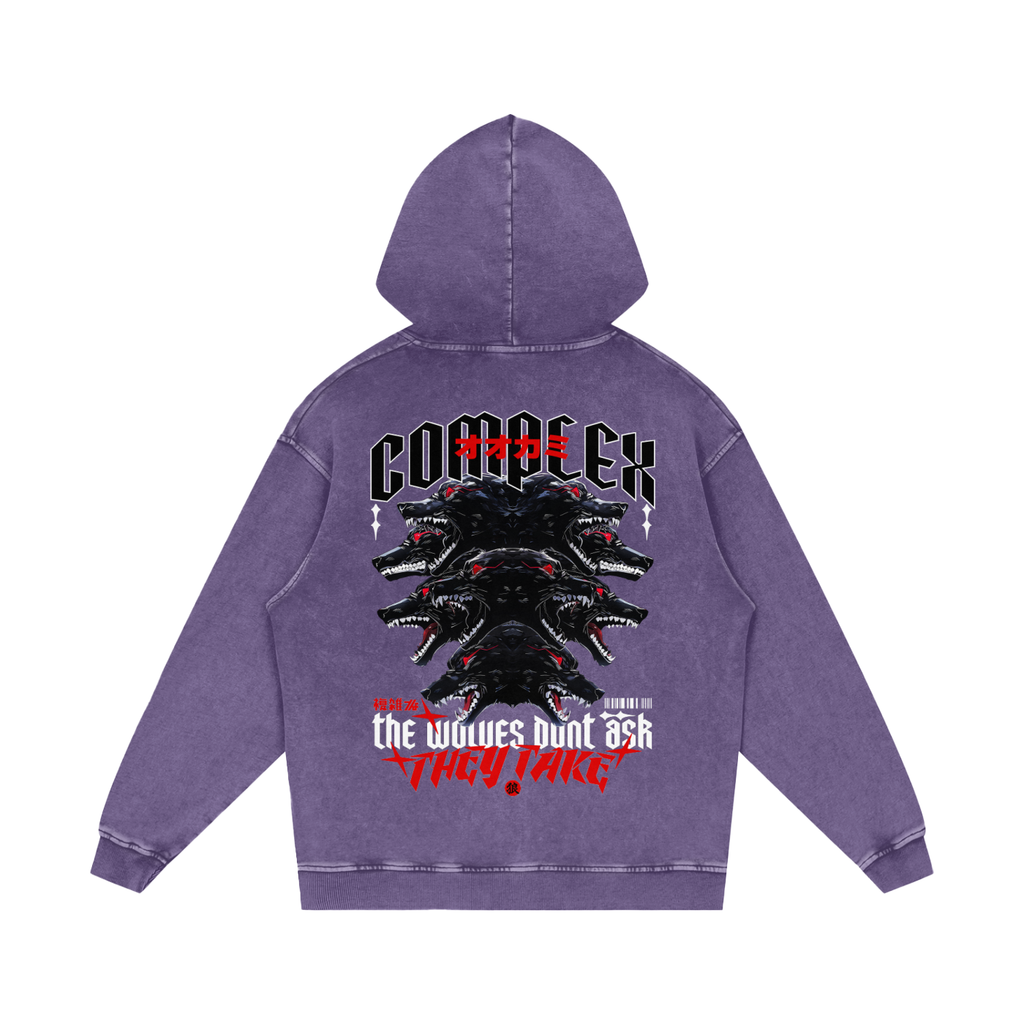 THE WOLVES Washed Hoodie