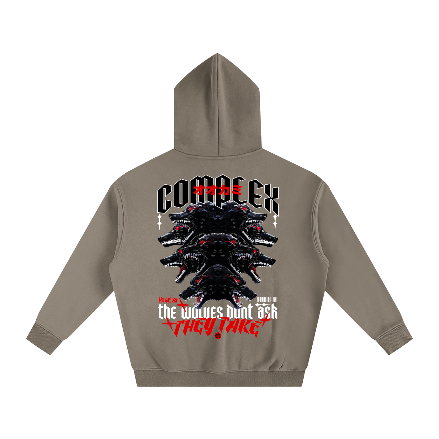 THE WOLVES Oversize Hoodie