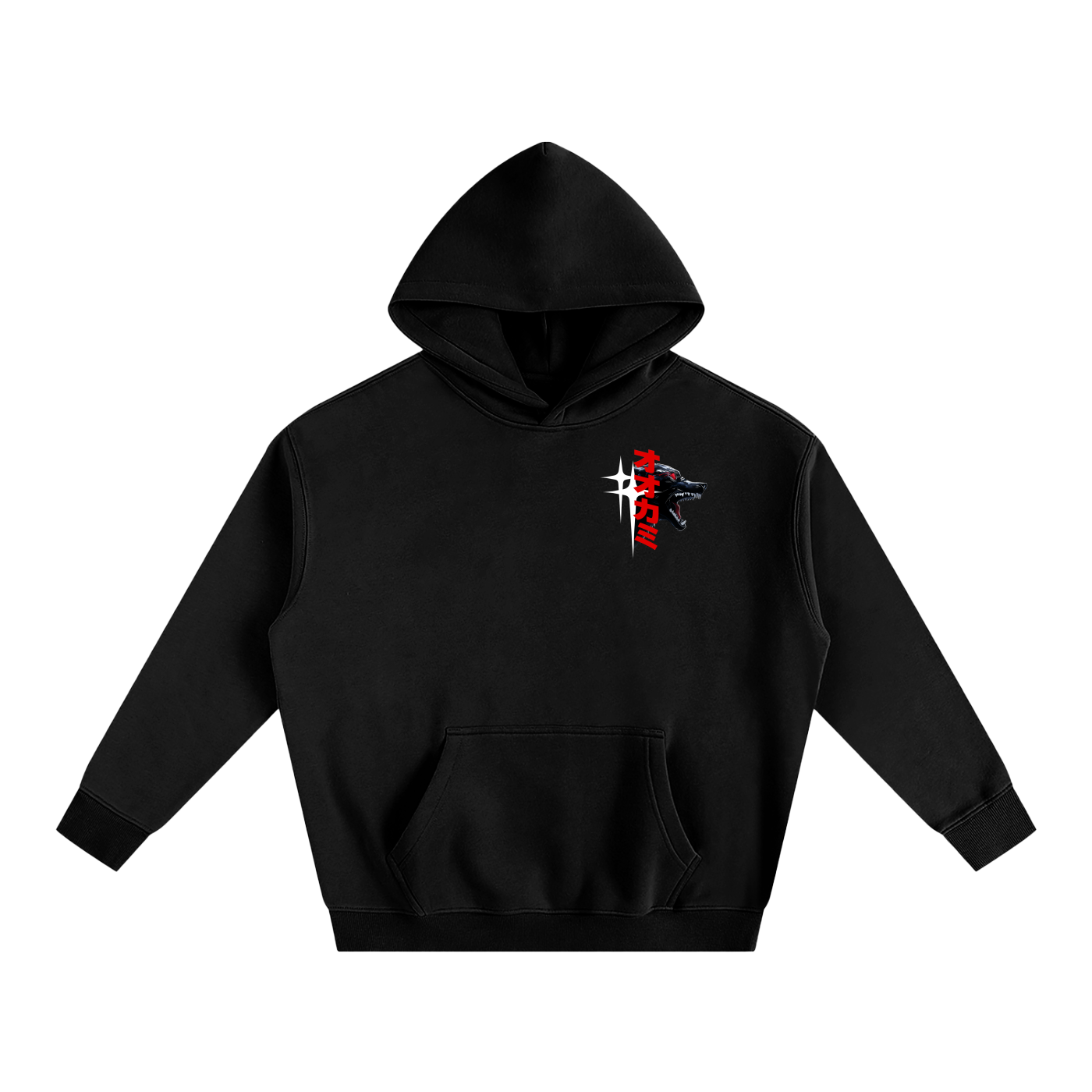 THE WOLVES Oversize Hoodie
