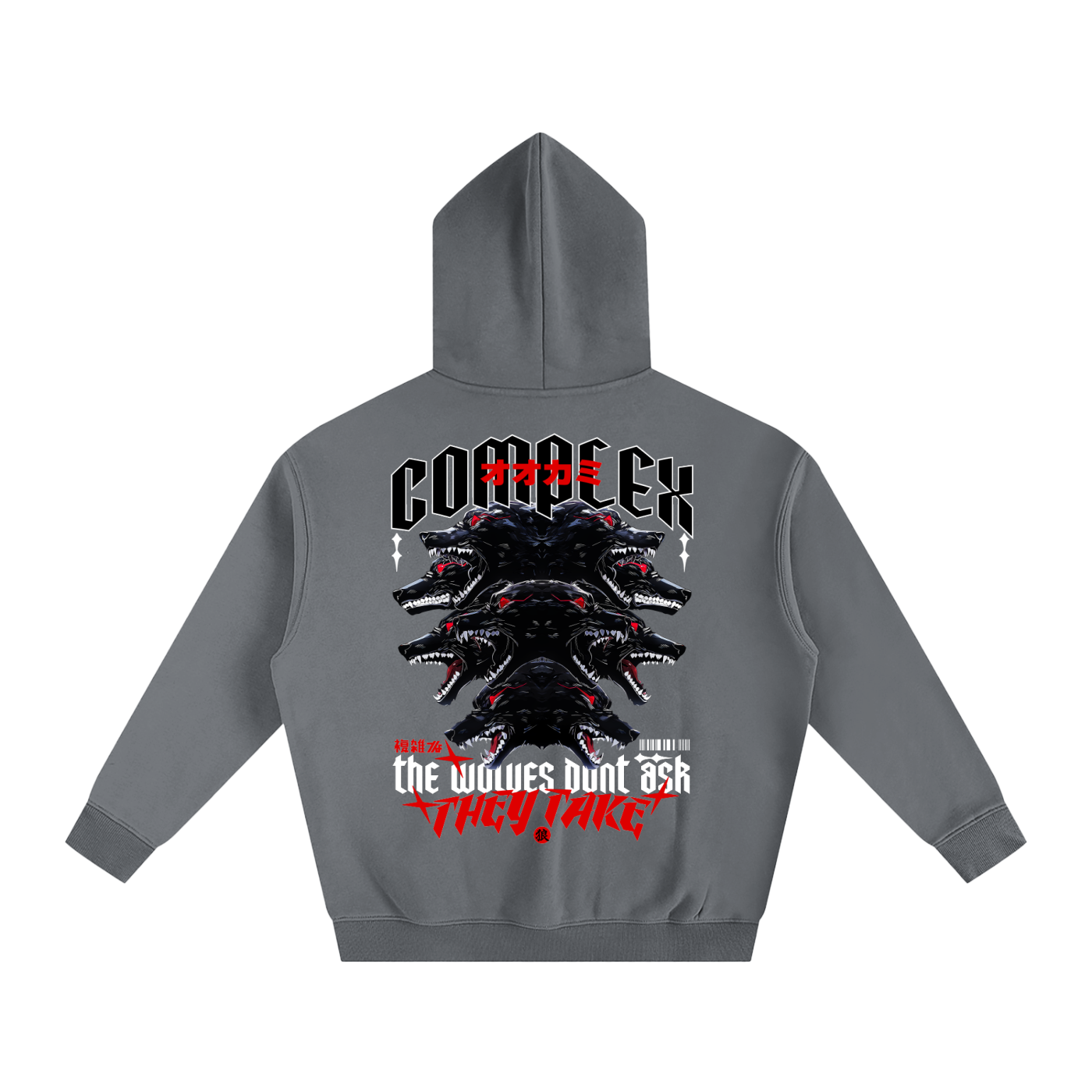 THE WOLVES Oversize Hoodie